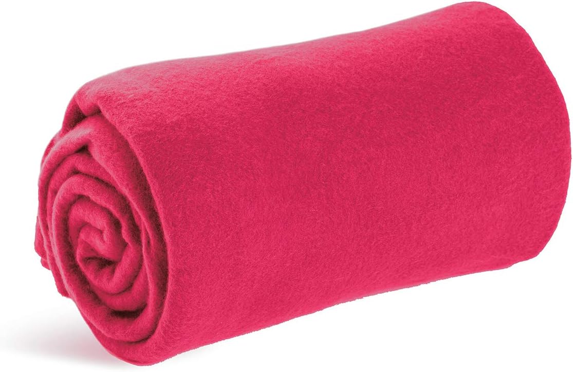 World’s Best CozySoft Microfleece Travel Blanket, 50 x 60 Inch, Pink