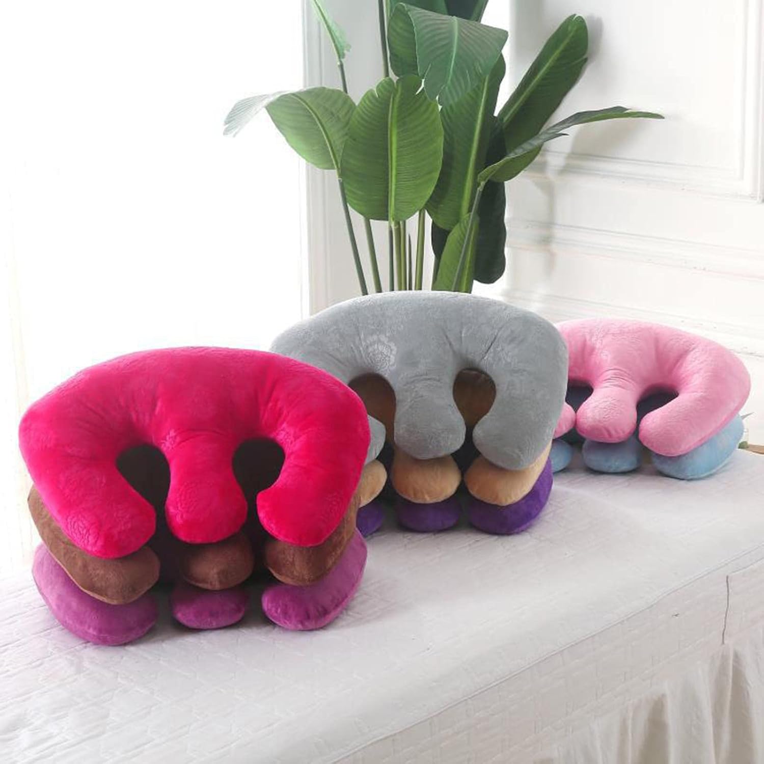 shamjina Soft Detachable Chest Pillow Chest Pad Breast Support Pillow Feminine Bolster for SPA Beauty Salon Massage Table for Better Sleep - Grey : Beauty & Personal Care