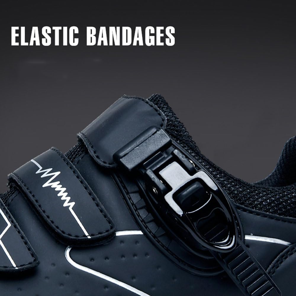Mateju Zapatilla de Ciclismo Hombre Mujer, Zapatillas Ciclismo Carretera Exterior MTB Compatibles con SPD Lock System, Unisex Adulto Ciclismo Bicicleta