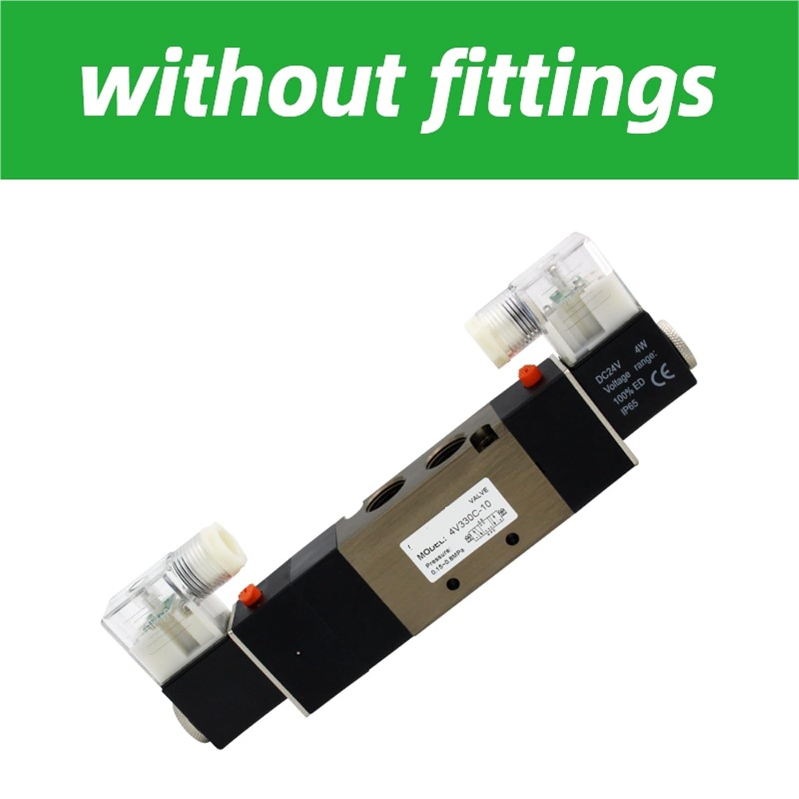4V430C-15 4V430E-15 4V430P-15 5-portowy podwójny elektromagnetyczny zawór pneumatyczny 1/2" BSPT, 12 V DC, 24 V AC, 220 V AC, z akcesoriami (4V430C-15 DC24V)