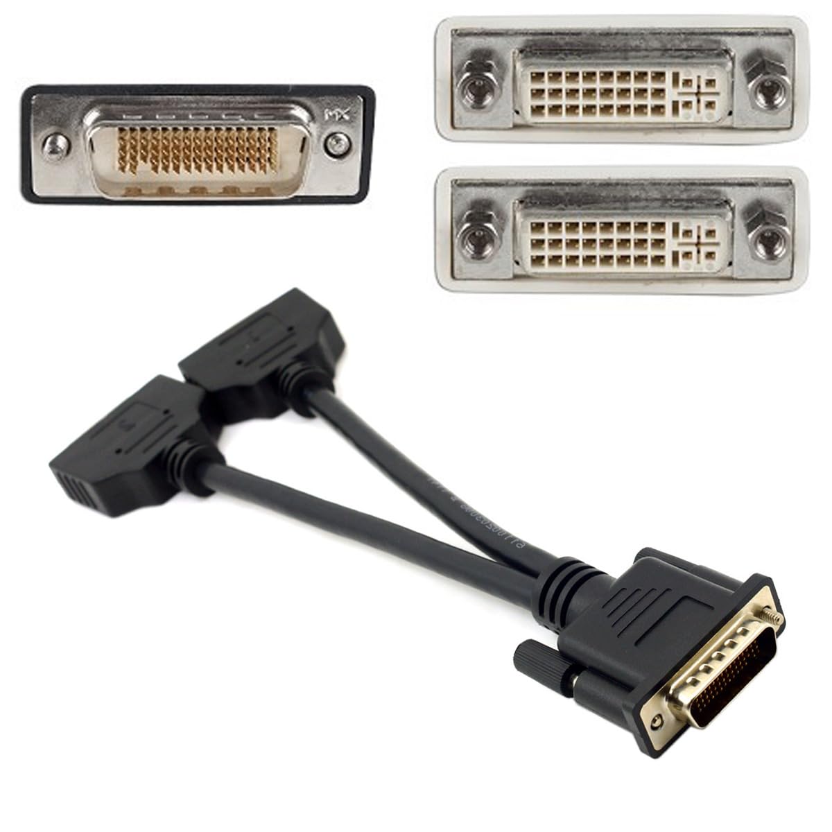 Amazon.co.jp: Cablecc DMS - 59オスtoデュアルDVI 24 + 5