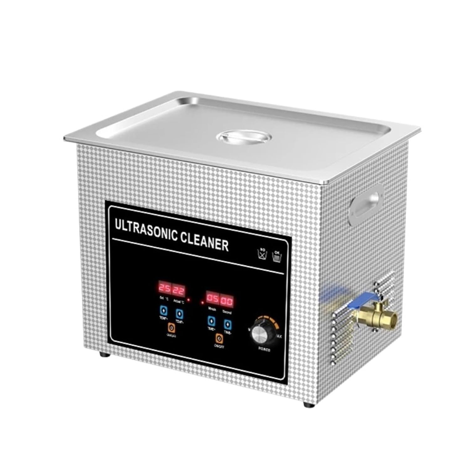 360W 10L Ultrasonic Cleaner Power Ultrasound Transducer Bath 40Khz High Frequency Sensor Auto Parts Lab Instruments Lp PCB(040ST-240W,UK)