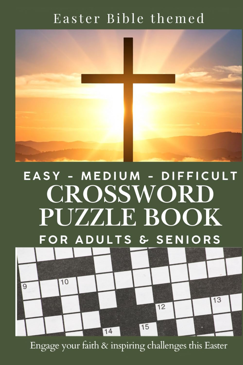 Easter Bible Crossword Puzzle Book for Adults: Scripture-Based Word Games & Faith-Filled Fun