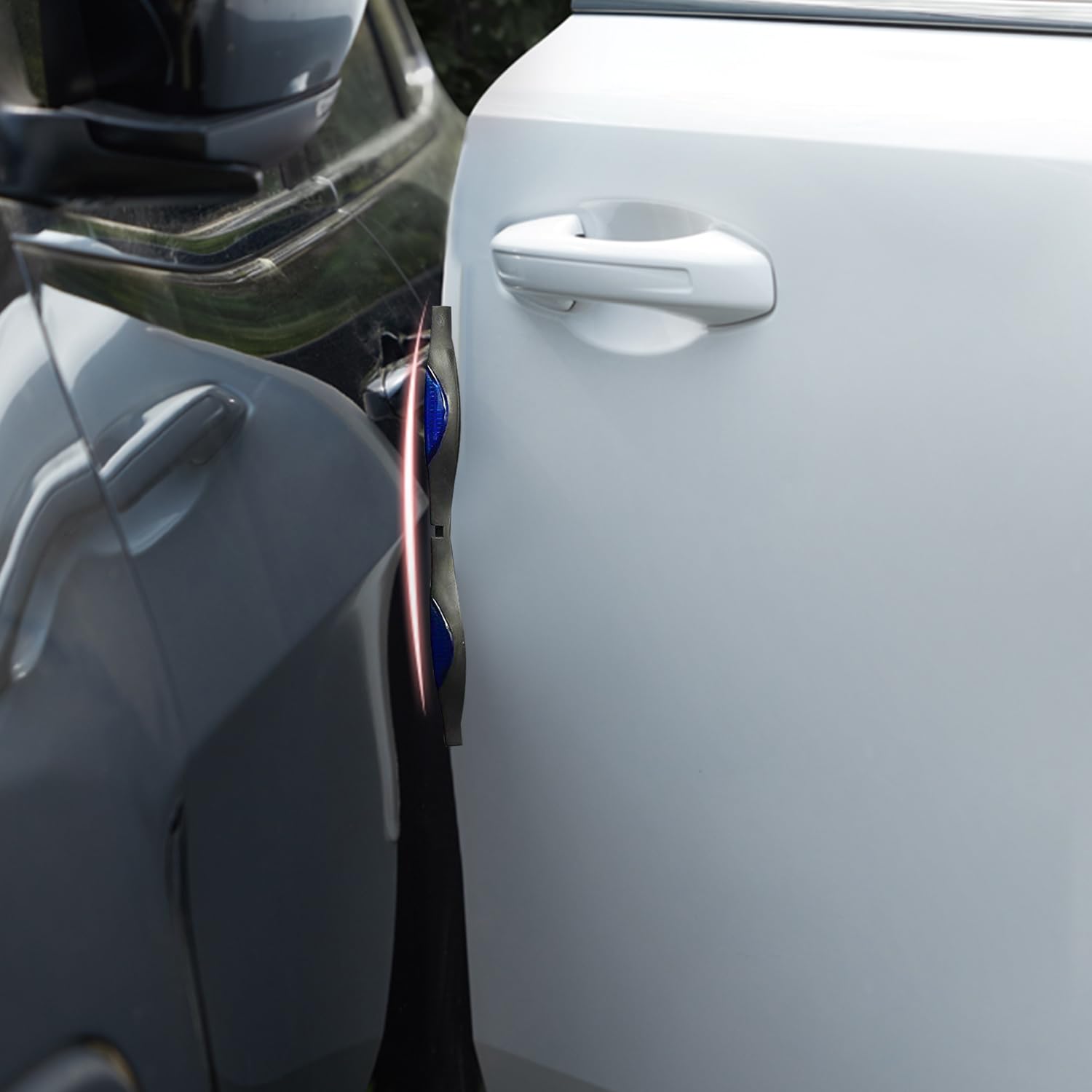 4 pezzi di protezione per bordi delle portiere auto blu, protezione per bordi auto, barra di protezione per porta auto, protezione per porta auto
