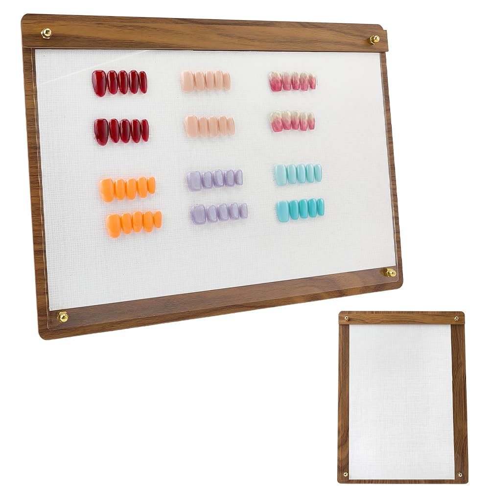 Présentation de Vernis à Ongles en Noyer FINGERINSPIRE Support Chameau 34cm