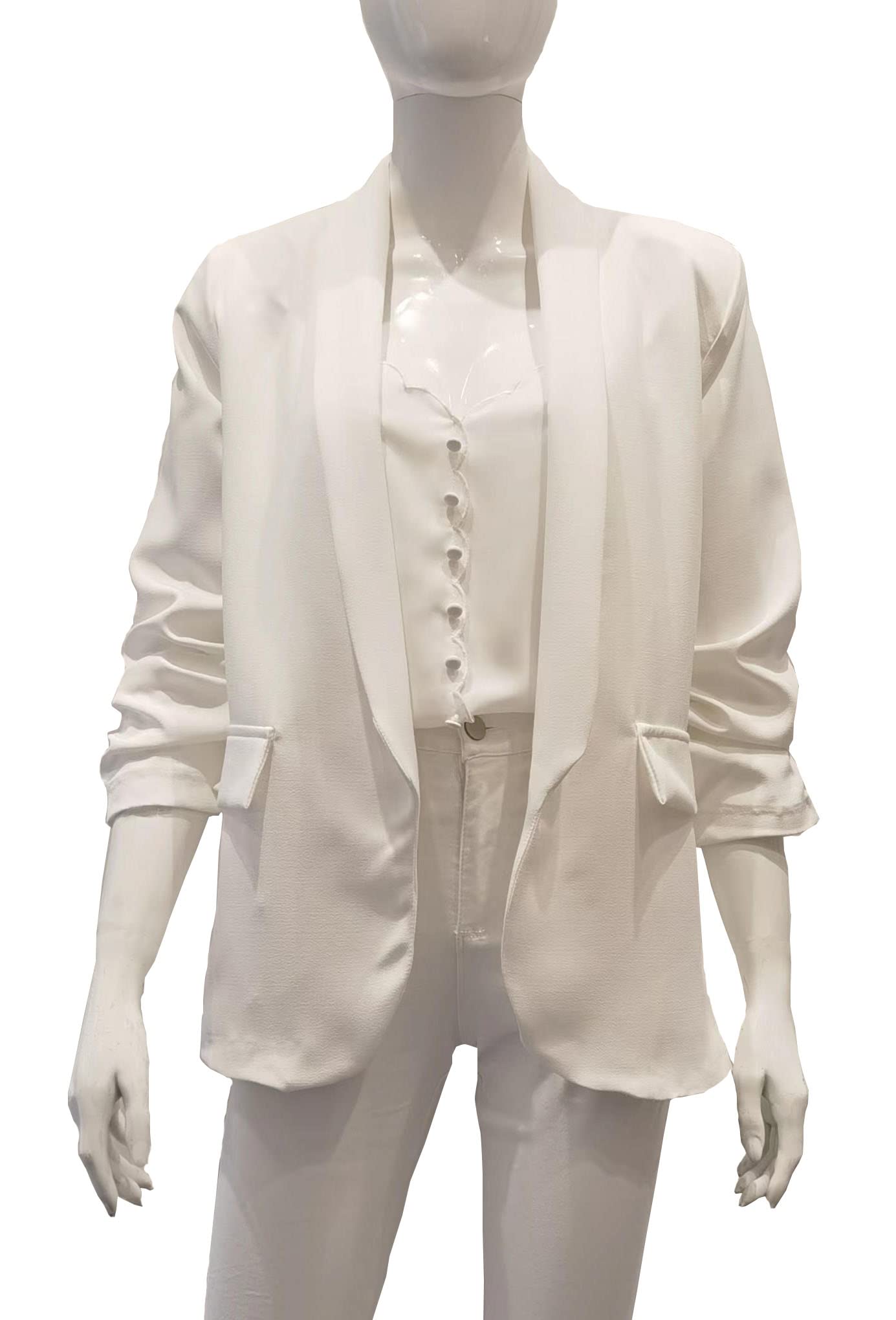 Chaqueta, Blazer, color liso, mango 3/4