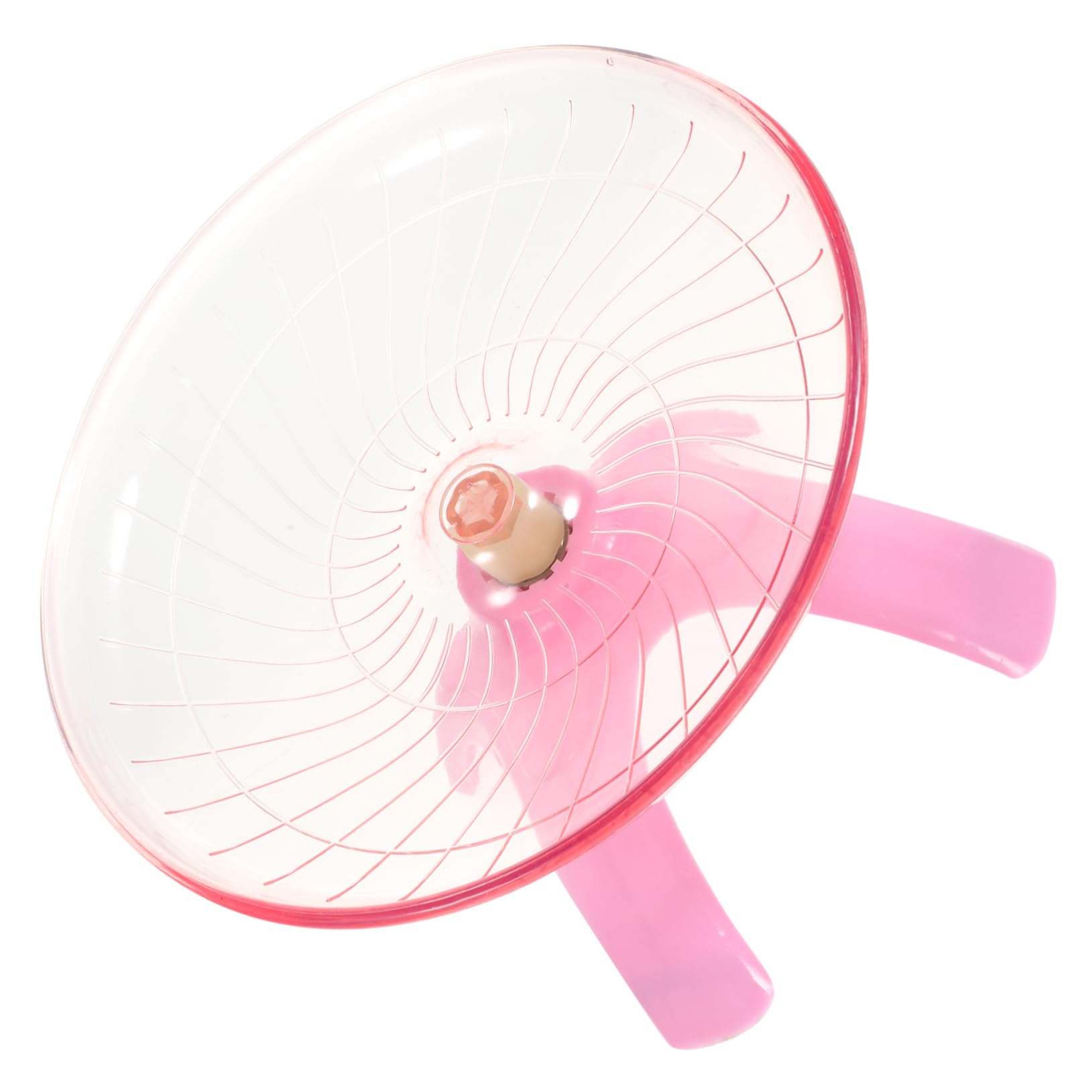MILISTEN 1 Pc Disco Sin Ejecución Rueda De Platillo Volador De Hámster Juguetes De Ardilla Rueda De Hámster Rueda De Chinchilla Suministros para Hámster Silenciar Rosa