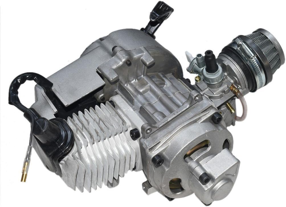 TDPRO Engine Motor for 49cc 2 stroke Mini Pocket Bike Scooter Dirt Bikes ATV Quad Motorized Bicycle