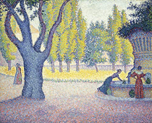 Toile sans cadre Paul Signac La fontaine des poux SERENDIPITP affiche grand format