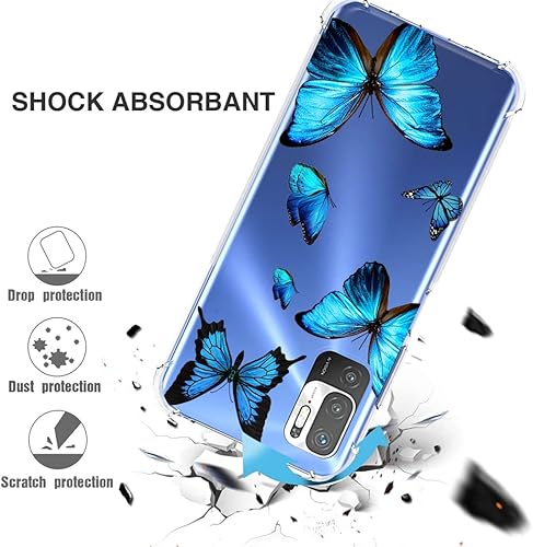 Miniatura 7 de Funda para Redmi Note 10 5GPoco M3 ProRedmi Note 10T 5G M2103K19G Funda transparente para niñas y mujeres, TPU suave a prueba de golpes, funda