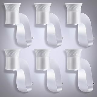 Saillong Wall Fragrance Plug in with Night Light Compatible with Bath and Body Works WallFlower Fragrance, with Rotary Plug Design Essential Oil Diffuser Plug for Home, Office (6 Pack)