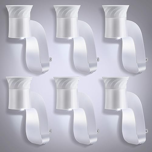 Saillong Wall Fragrance Plug in with Night Light Compatible with Bath and Body Works WallFlower Fragrance, with Rotary Plug Design Essential Oil Diffuser Plug for Home, Office (6 Pack)