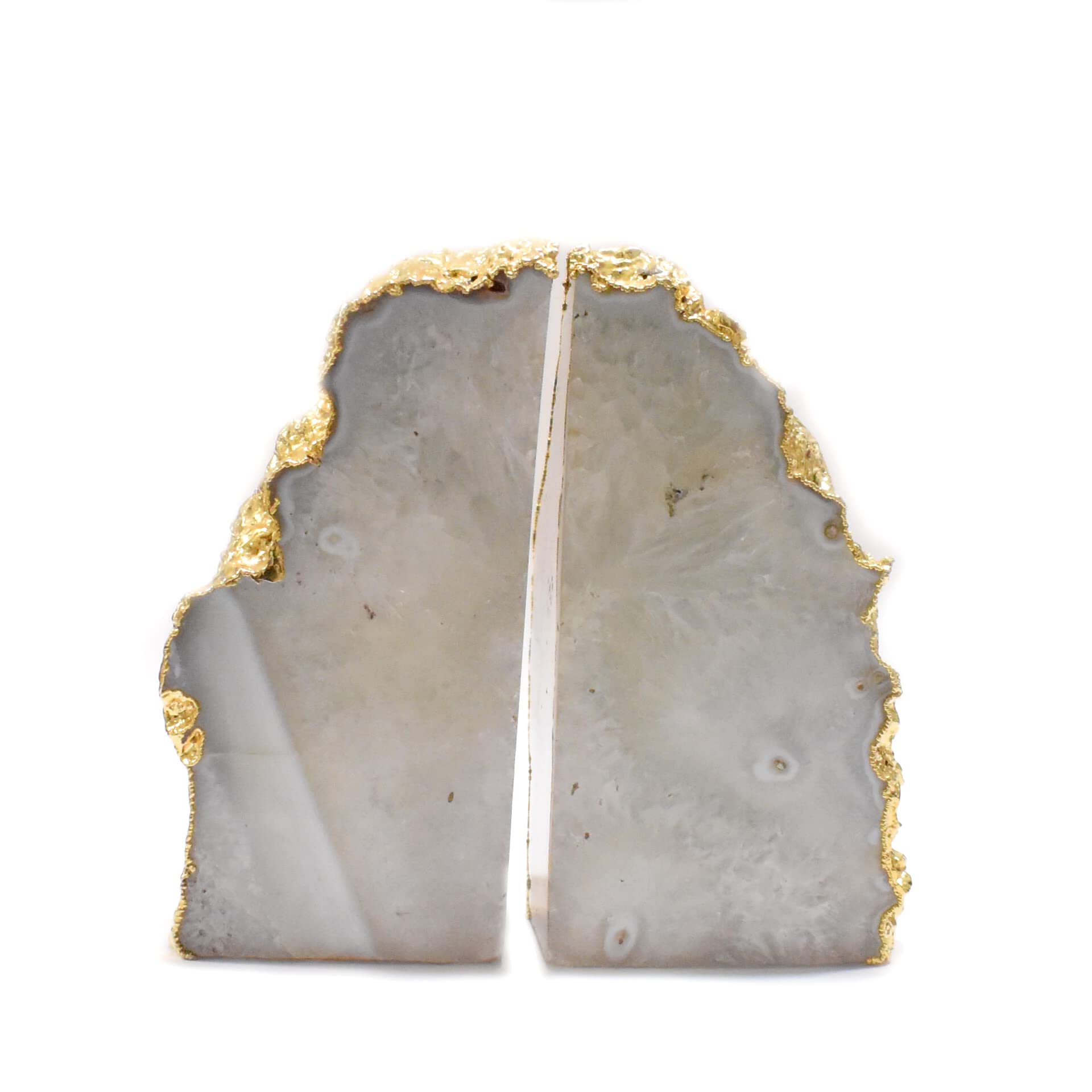 Maureen Agate Bookends, Crystal Stone Bookends, Natural Agate Bookends, Luxury Agate Bookends Design6