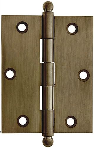 Miniatura 4 de idh by St. Simons 82015-019 Bisagras de gabinete de latón macizo de calidad profesional de 2 x 1-12 pulgadas (par), 1-12 pulgadas, negro mate