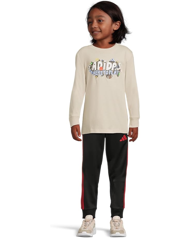 adidas Kids Long Sleeve Adi Expression Tee (Toddler/Little Kid) - #4 of 4
