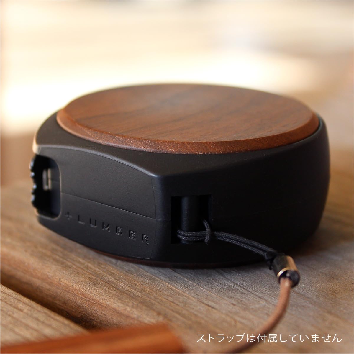 + Lumber by Hacoa PL002 misura, arresto automatico in legno naturale con nastro 3,7 m Walnut
