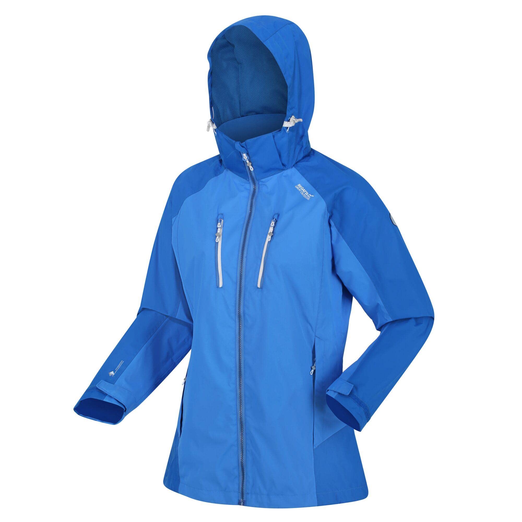 Regatta Womens/Ladies Calderdale IV Waterproof Jacket (10 UK) (Sonic Blue/Lapis Blue)