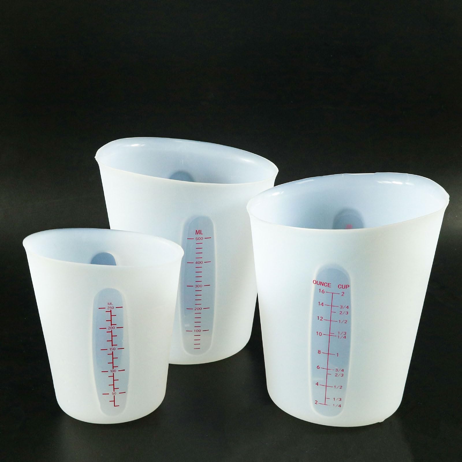 2 pezzi misurini in Silicone da 500ML misurino liquido misurino da
