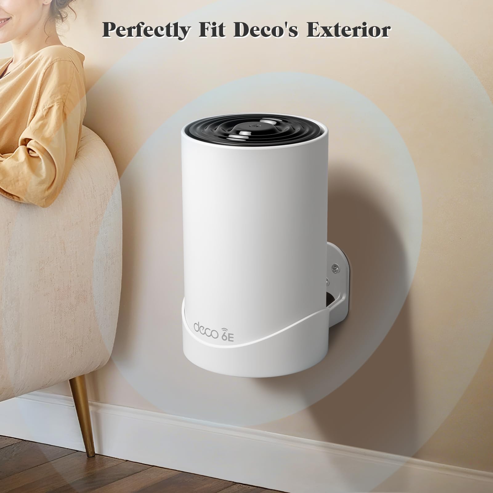 Wall Mount Bracket for TP-Link Deco XE75 Pro/XE75/XE70 Pro/XE5300/X68/W7200/WE10800/PX50 (1-Pack)