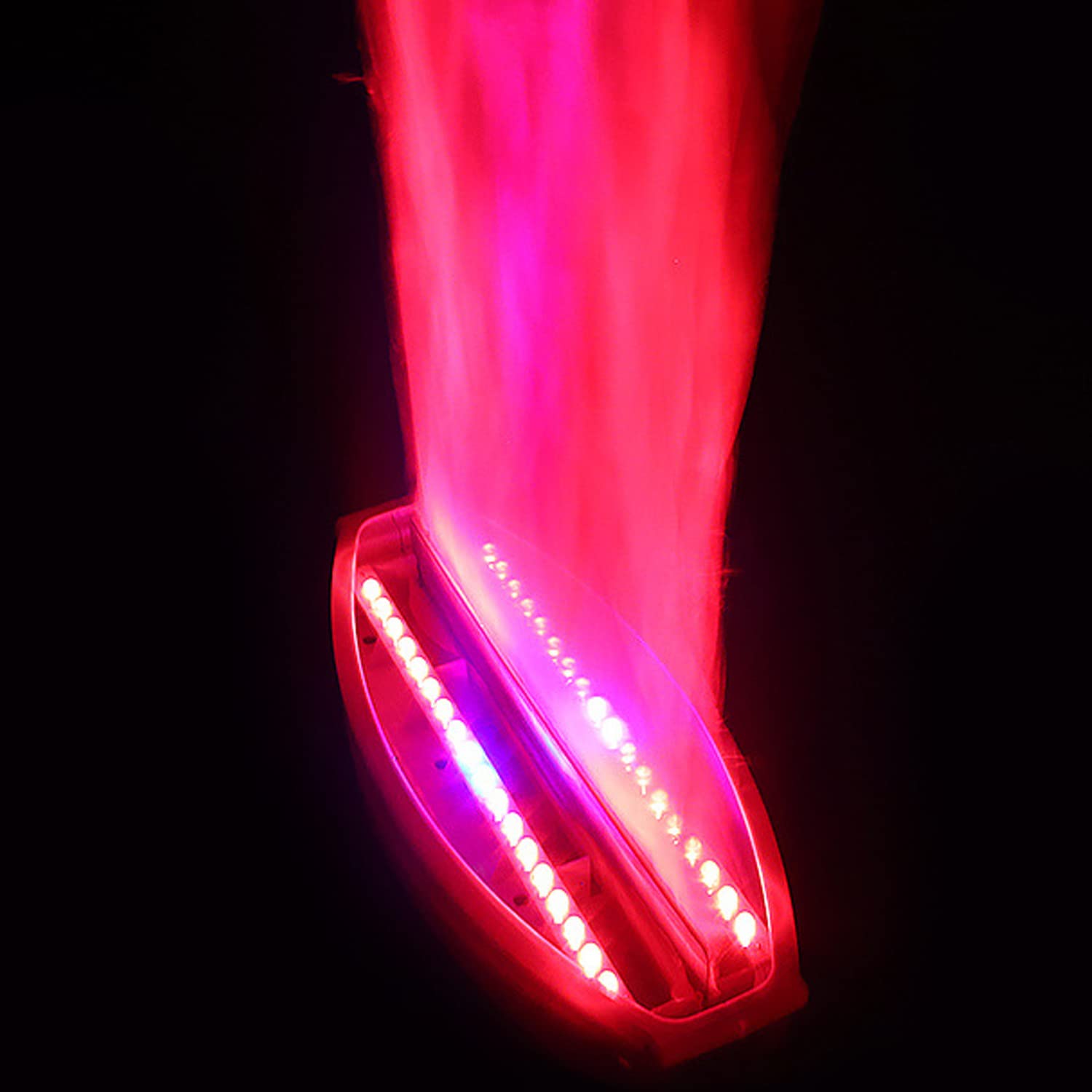 36LED Falso Fuoco Fiamme Effetto Luce, Lampada da Tavolo Fiamma Tremolante Artificiale Decorazioni per Feste di Natale Forniture per Feste per Bar, Palcoscenico, Casa,Black-1.5m