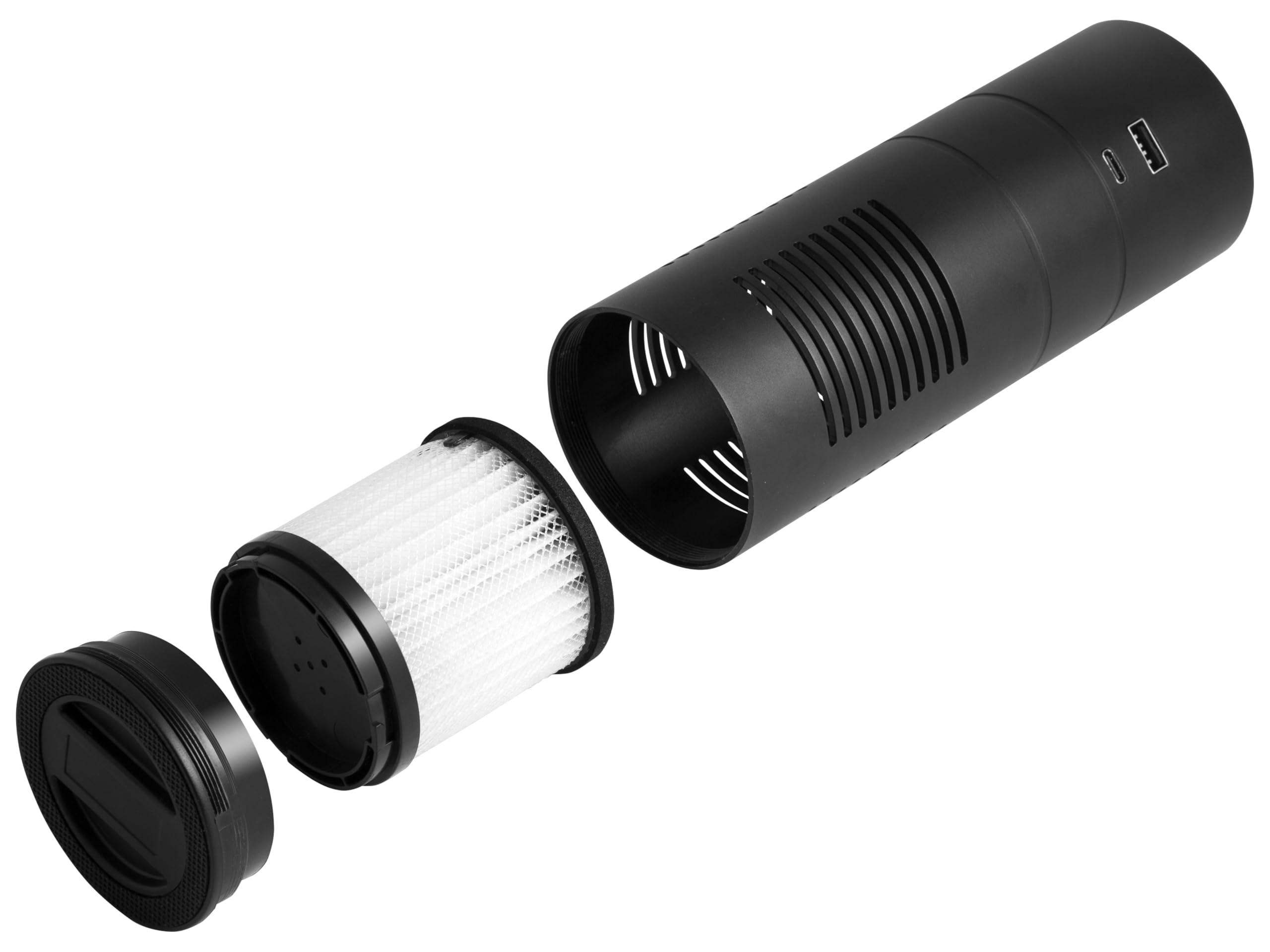 Oczyszczacz powietrza USB Technaxx z mieszanym filtrem HEPA - dyfuzor do aromaterapii i światłem UV, oczyszczacz powietrza dla alergików i palaczy - jonizator powietrza TX-131+