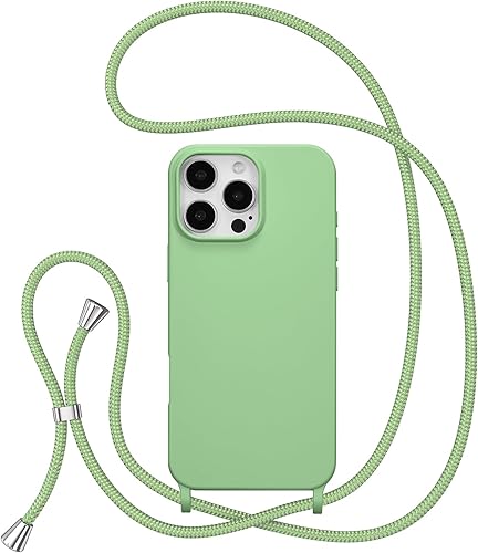 Miniatura 280 de ZTOFERA Funda para iPhone 13 Pro con correa, funda cruzada para teléfono con cordón ajustable para el cuello para el hombro, silicona suave a prueba