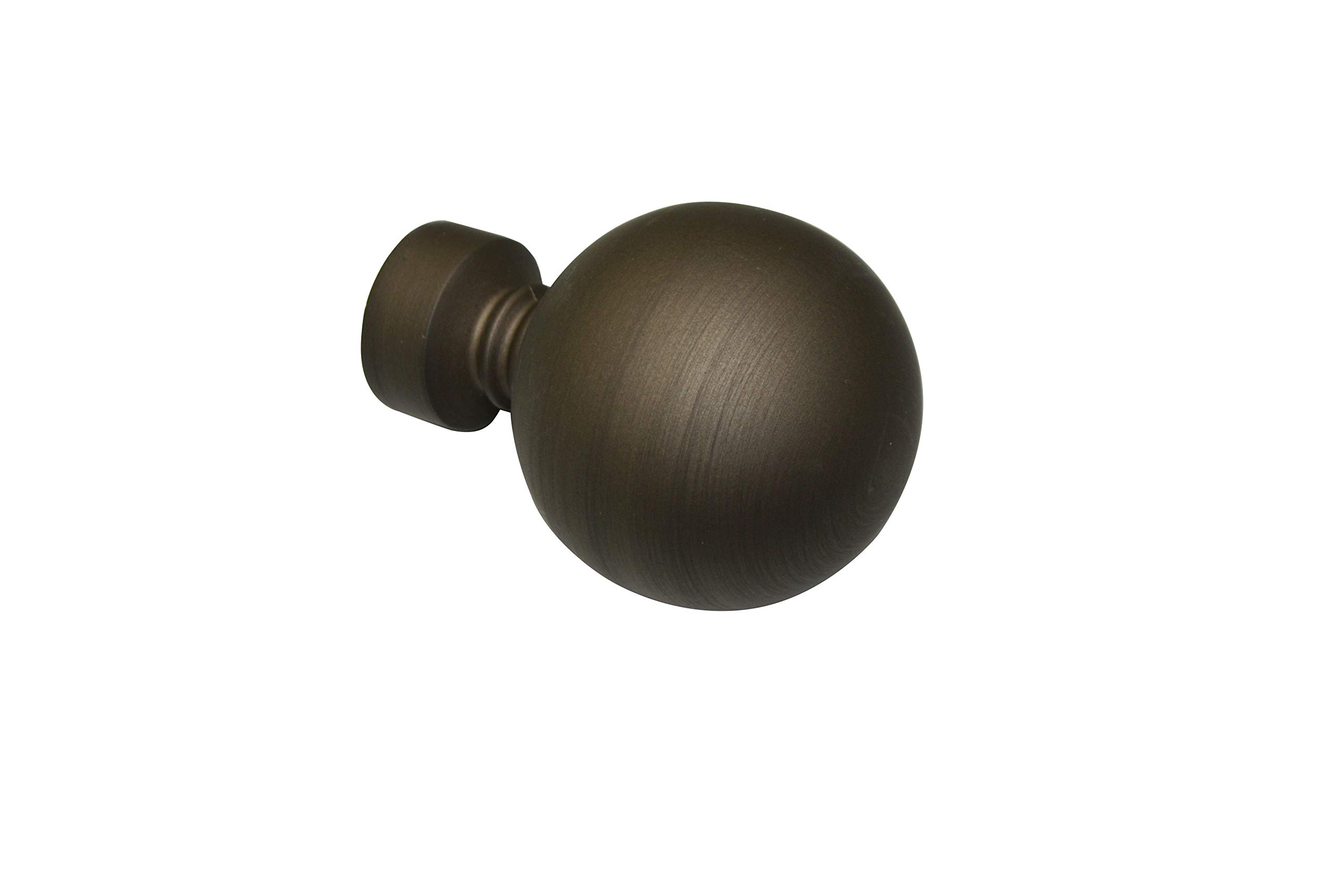 Gardinia Ball 2 x End Piece Metal Cappuccino for Curtain Technique Diameter 19 mm Cappuccino