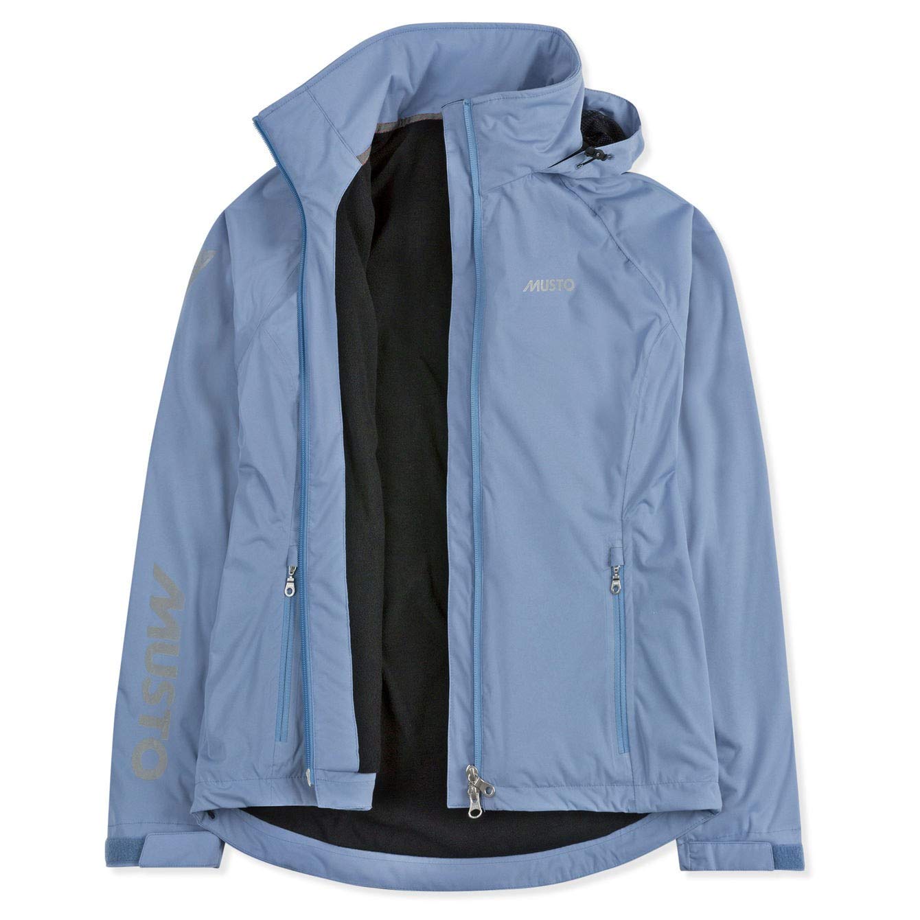 Musto Womens Training BR2 Yacht Sailing and Boating Coat Jacket Pearl Blue - Easy Stretch Breathable Waterproof Sprayproof