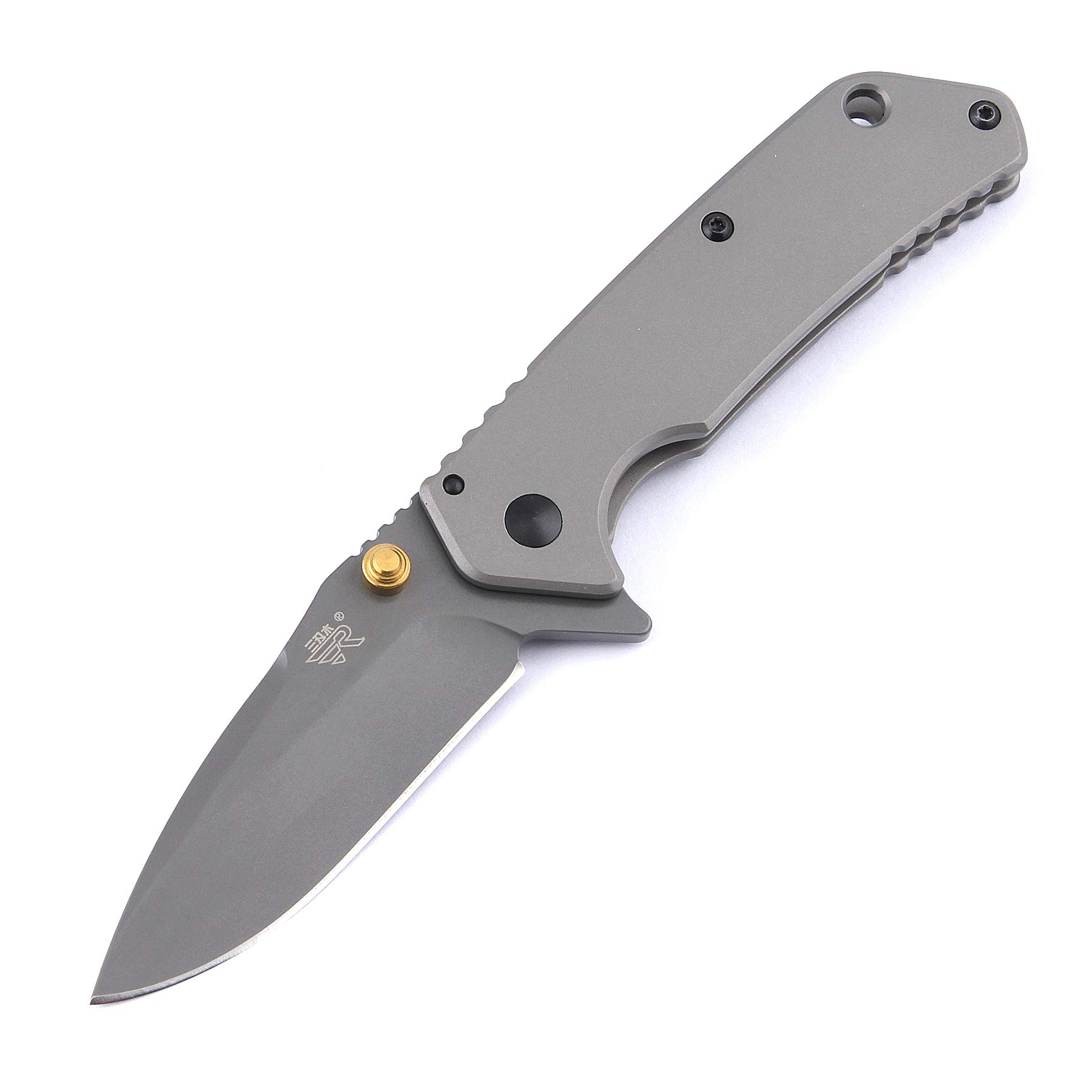 Sanrenmu 7056LUC Line Lock 8Cr14Mov Blade 3Cr14N Handle Folding Knife