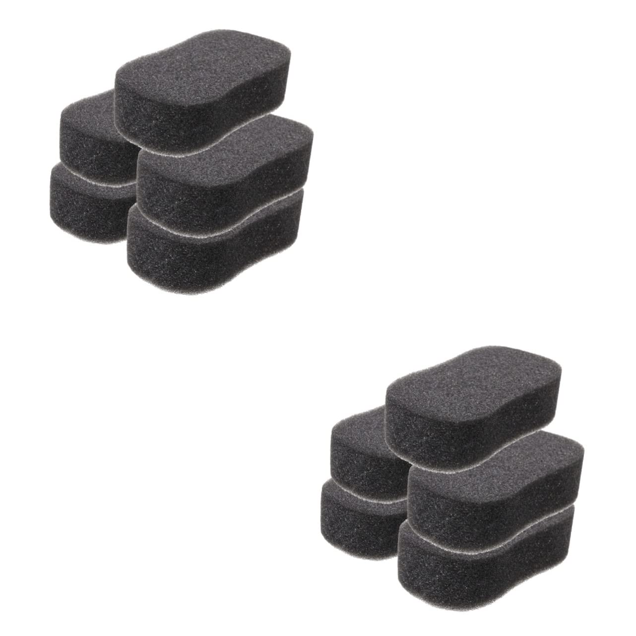 TOBBOMEY 2sets Horse Bath Sponges Horse Grooming Tool Easy to Clean Black Sponges Set 5pcs*2