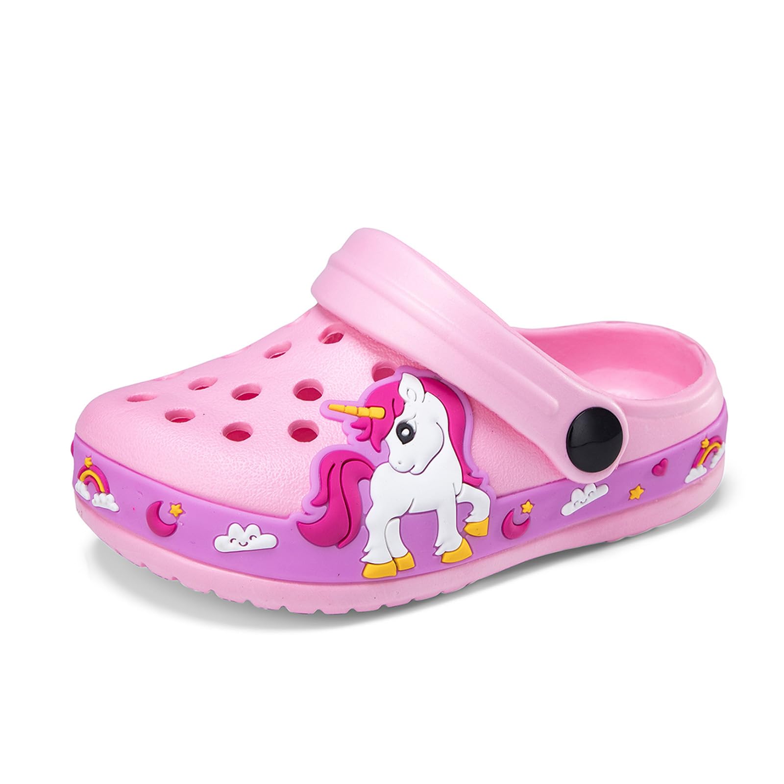 Namoola Children Garden Shoes Unisex Little- Kids Cartoon Clogs Slippers Toddler Slip On Lightweight Beach Pool Sandals Yard