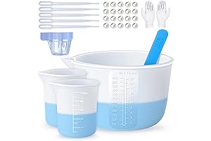 LET'S RESIN Silicone Measuring Cups for Epoxy Resin Mixing