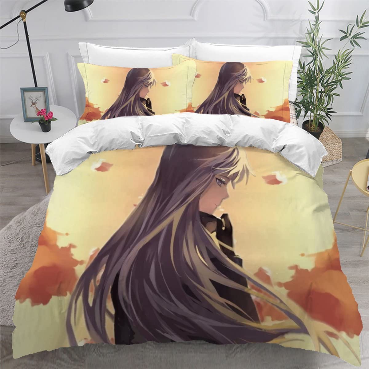 Housse de couette fermeture éclair 220x240 parure de lit facile à laver