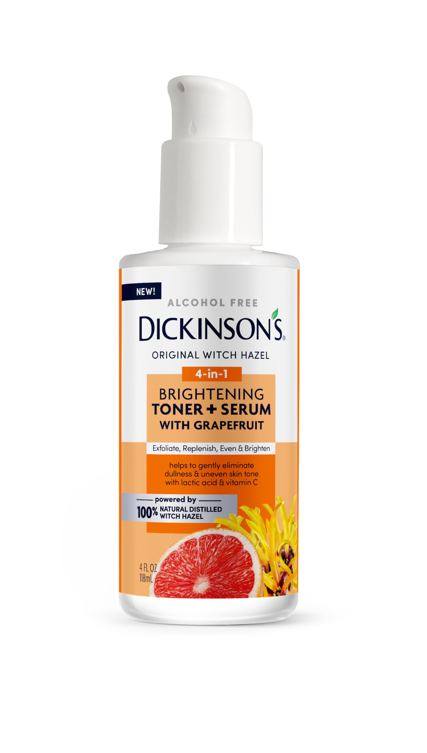 Dickinson's Witch Hazel Brightening Toner + Serum with Grapefruit