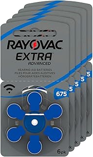 RAYOVAC - Batería para audífonos (675, 1,45 V, 640 mAh)