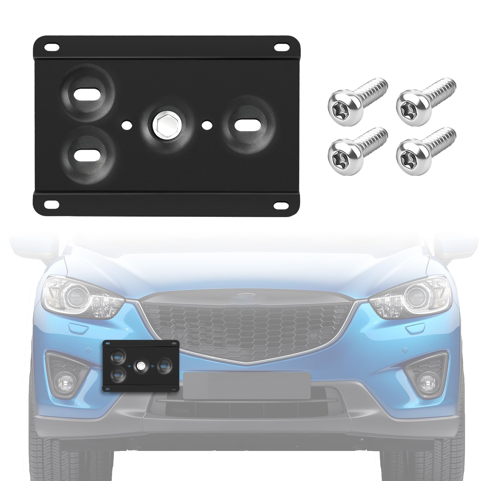 Amazon.com: No Drill Front License Plate Mount Compatible with