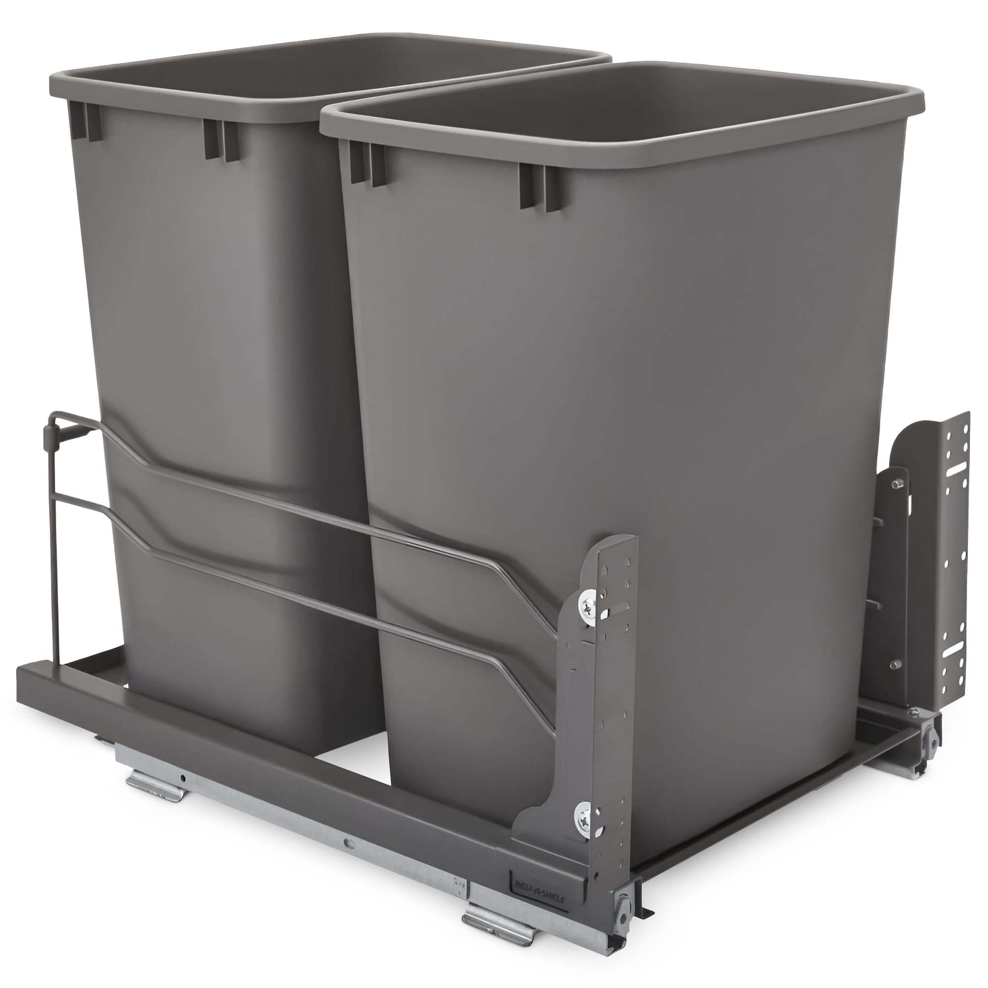 Waste(twice) - R.H Amazon.com: Rev-A-Shelf Double Pullout Trash Cans for Under