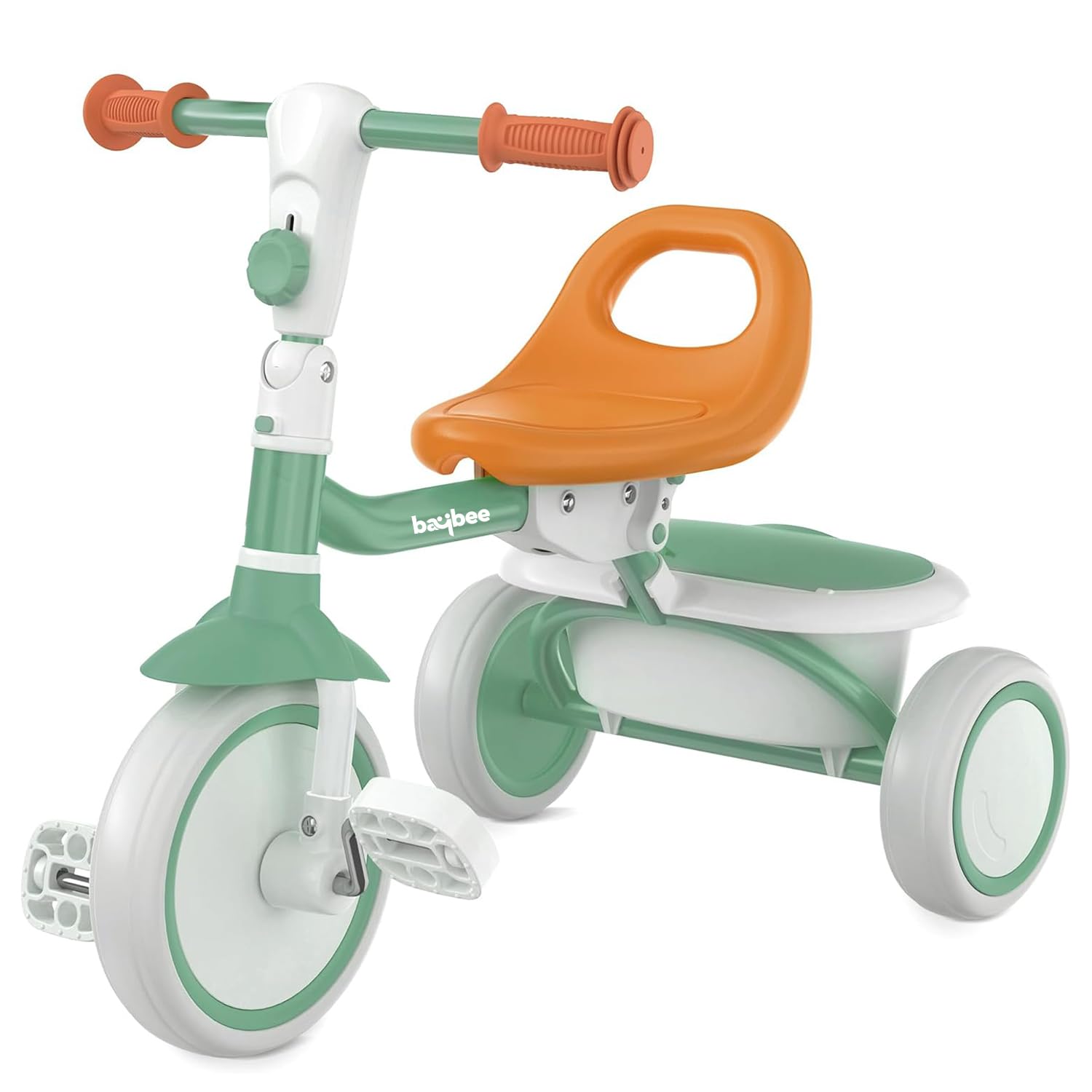 Baybee Tricycle for Kids, Toddler Tricycle Age 18 Months to 5 Years, Toddler Bike for 1-3 Years, Foldable Kids Trikes for 2-4 Years with Back Storage, Kids Cycle for Boys and Girls (Green)