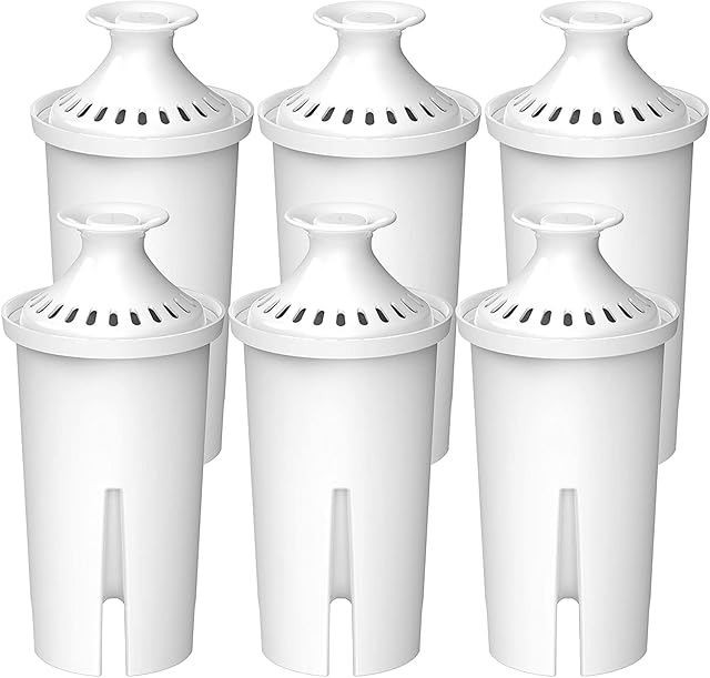 Waterdrop NSF Certified Filter Cartridge, Replacement for Brita® Classic, PearlCo, Mavea 107007, AquaOptima RUF916 Water Jug (6)