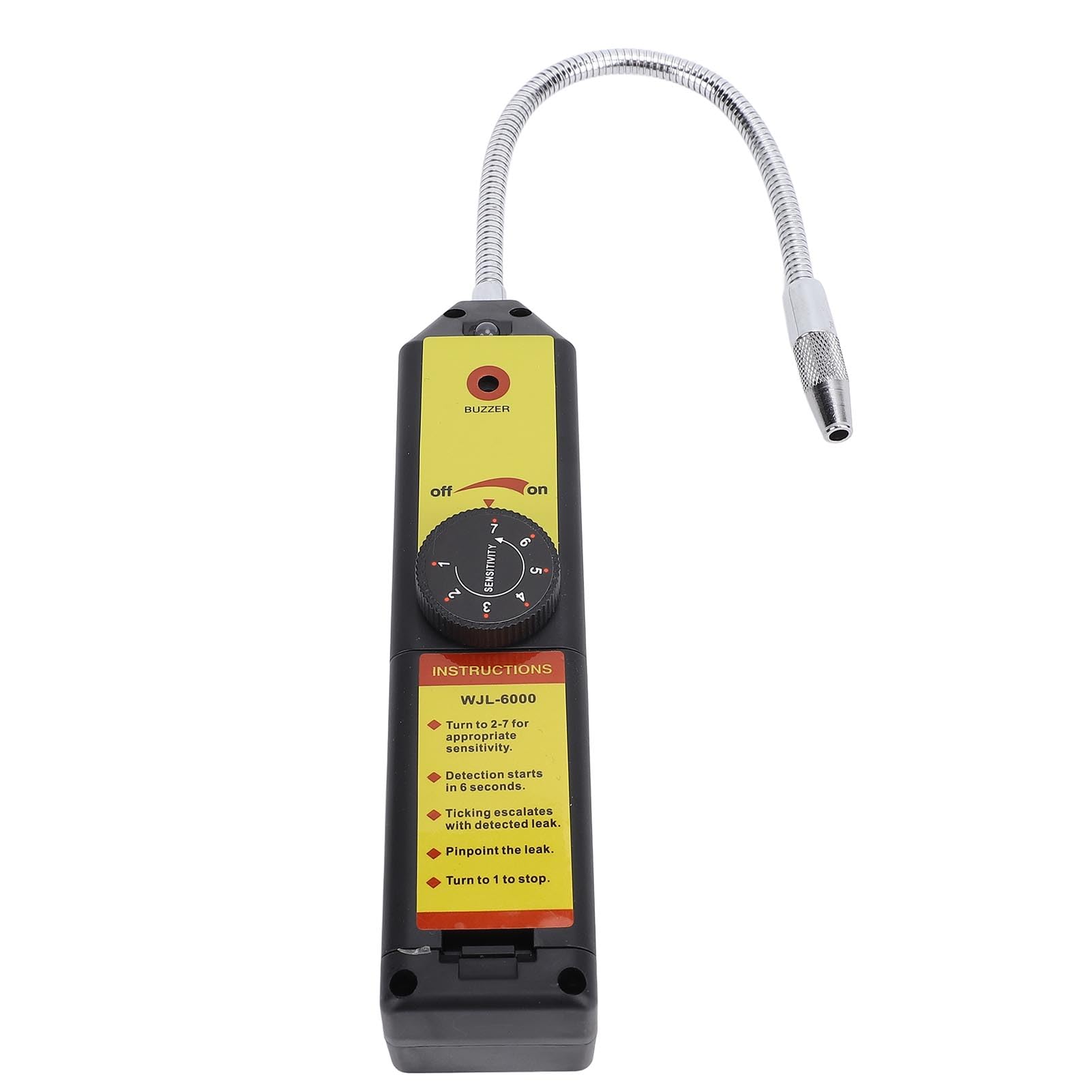 HVAC Refrigerante Detector per Le Perdite 7 Livelli di sensibilità Tester per Dispersione del Gas per Aria R22 R410A R134A R1234YF (Senza Luce a LED)