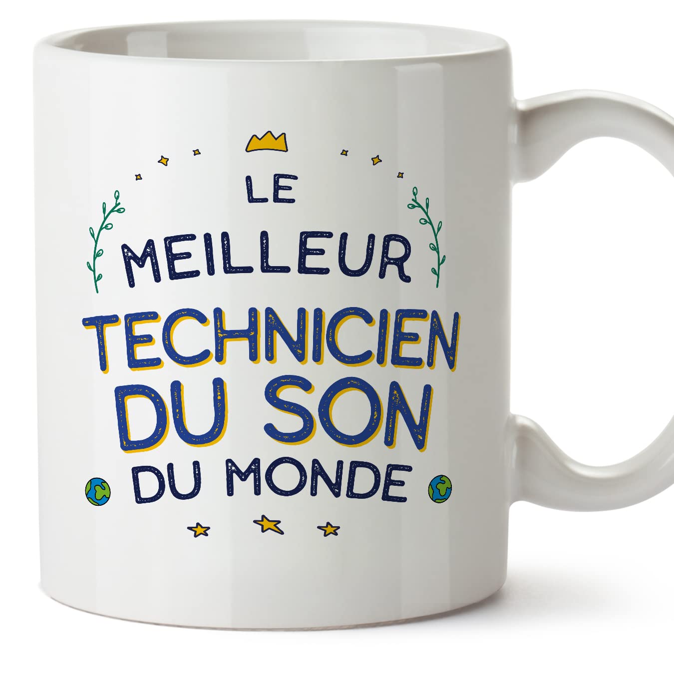 MUGFFINS Sound Technician Man Mug - in French - Meilleur du Monde - Funny Gift for Colleagues - Ceramic 11oz Mug — image 1