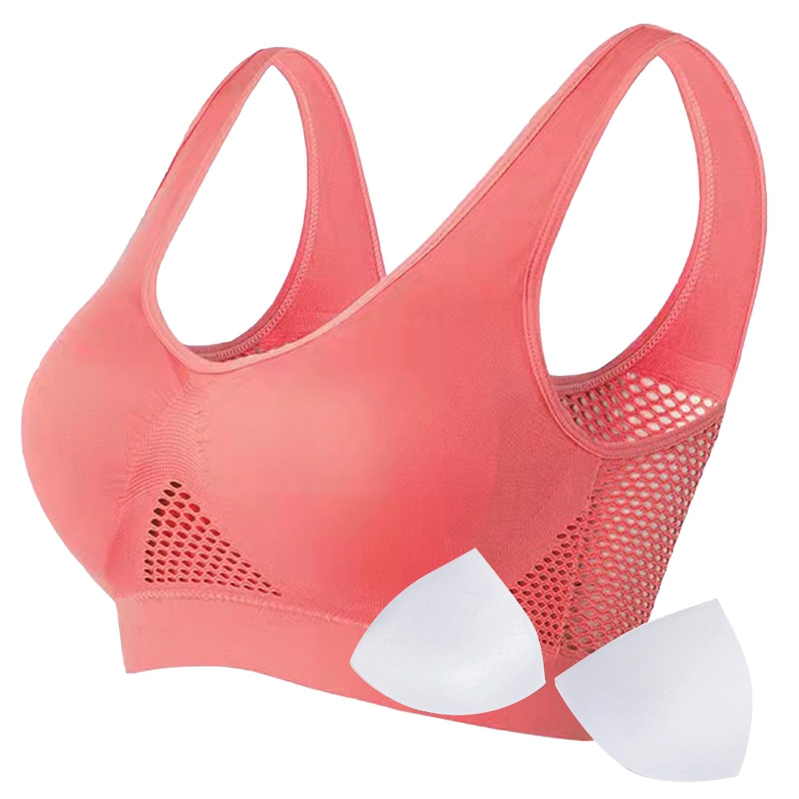 Womens Sports Bras Cutout Design Yoga Workout Lightweight Wire-Free Breathable Medium Support Activewear