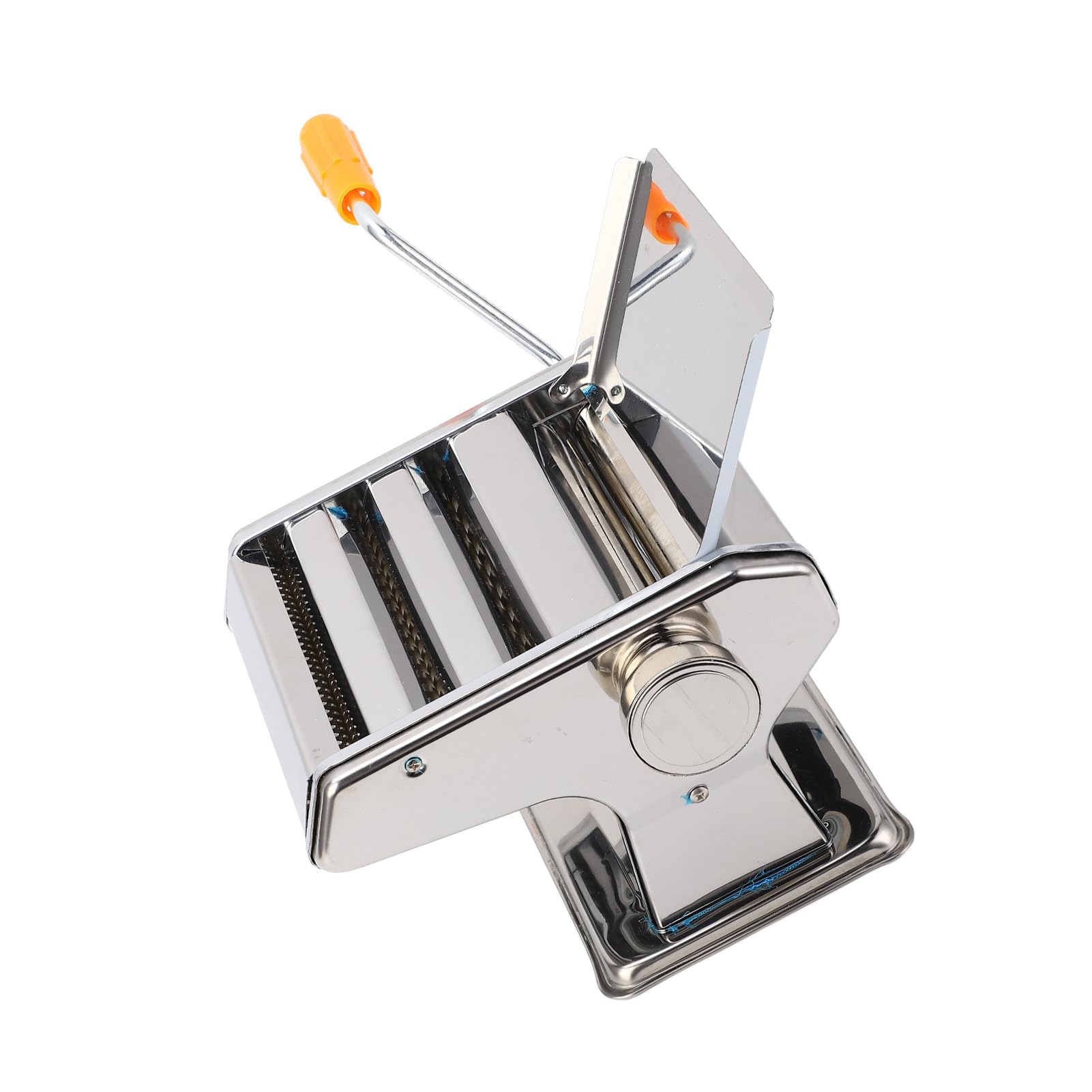 POENVFPO Fabricante de Fideos Manual, Máquina de Pasta de Espesor Ajustable para Uso en Cocina, Electrodoméstico de Acero Inoxidable
