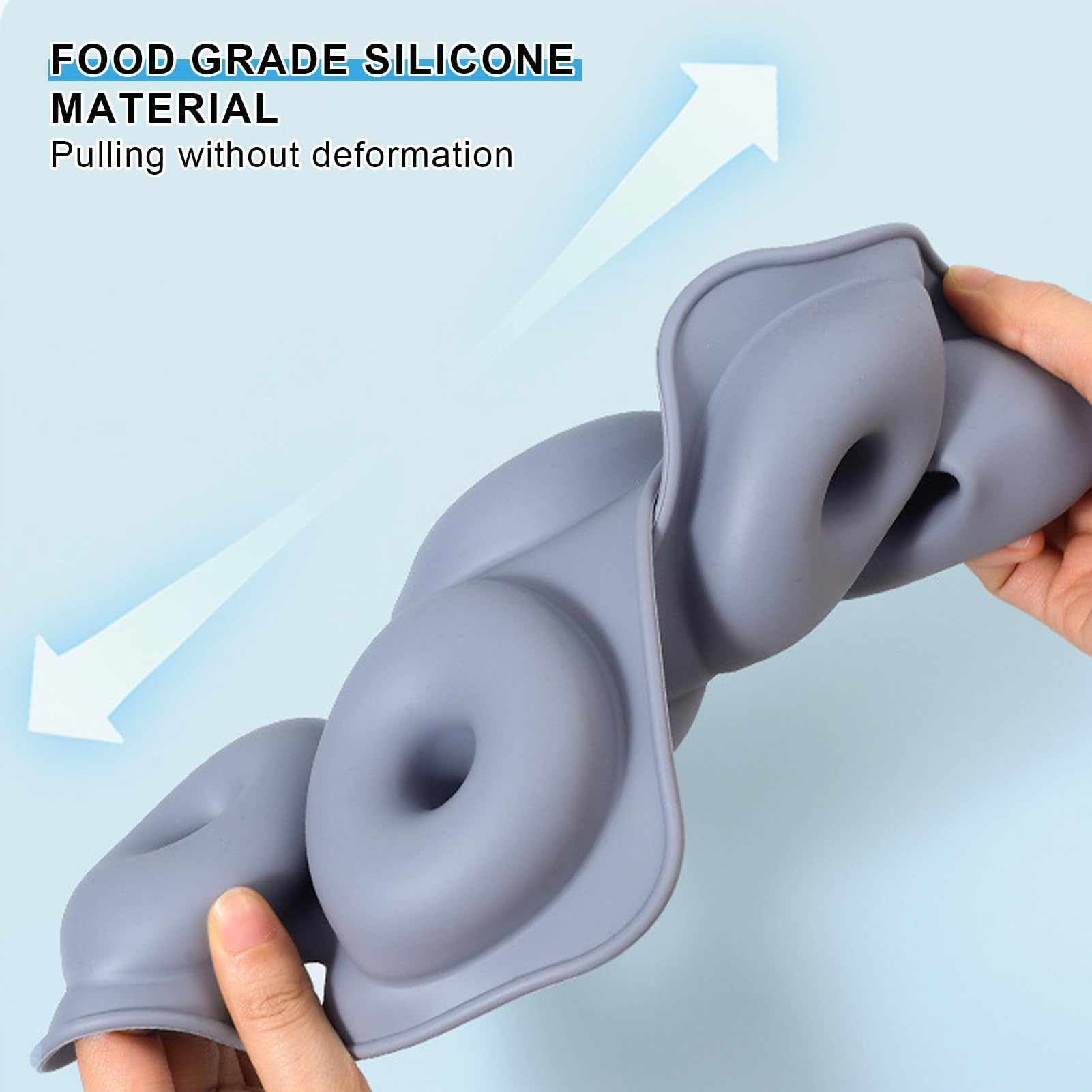 Lot De 30 Moules à Pâtisserie En Silicone - Moules à Gâteaux, Plaque De Cuisson, Moule à Beignets, Moule à Muffins En Silicone Et Lot De 24 Moules à Cupcakes En Silicone (Gris)