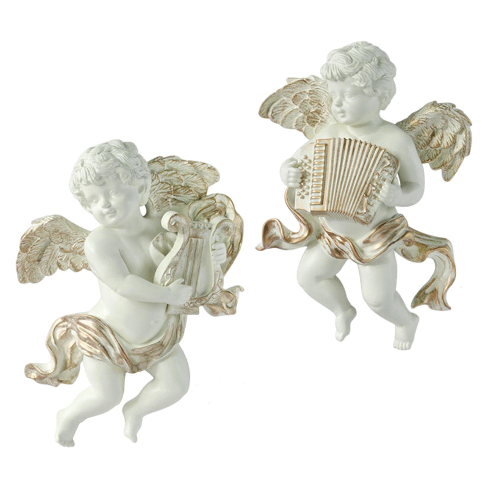 2 uds Estatua de ángel Colecciones de esculturas de Pared bebé Hecho para la de de Hotel, a