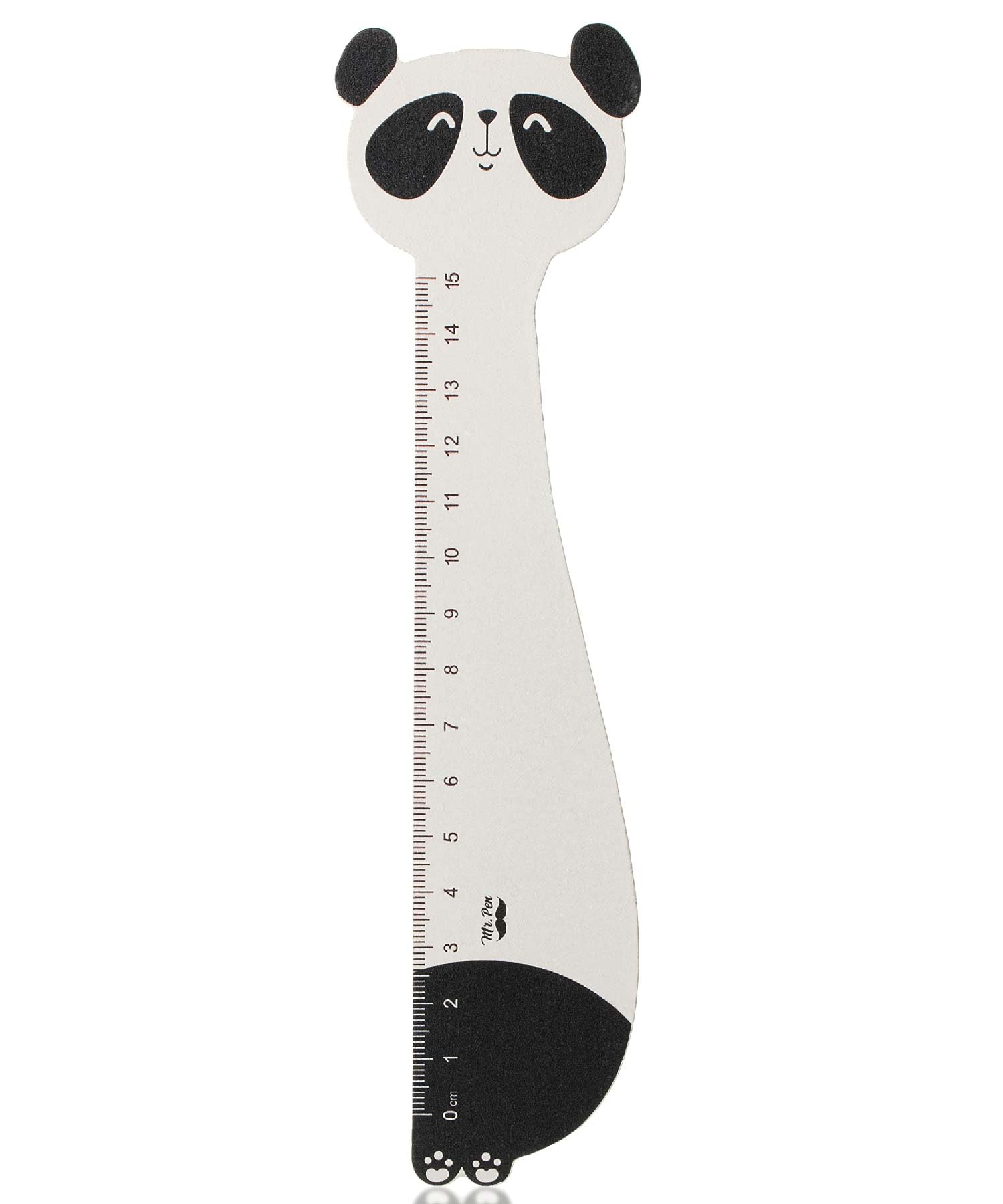 Mr. Pen- Wooden Ruler, 15cm, Panda, Mini School Ruler, Standard Metric