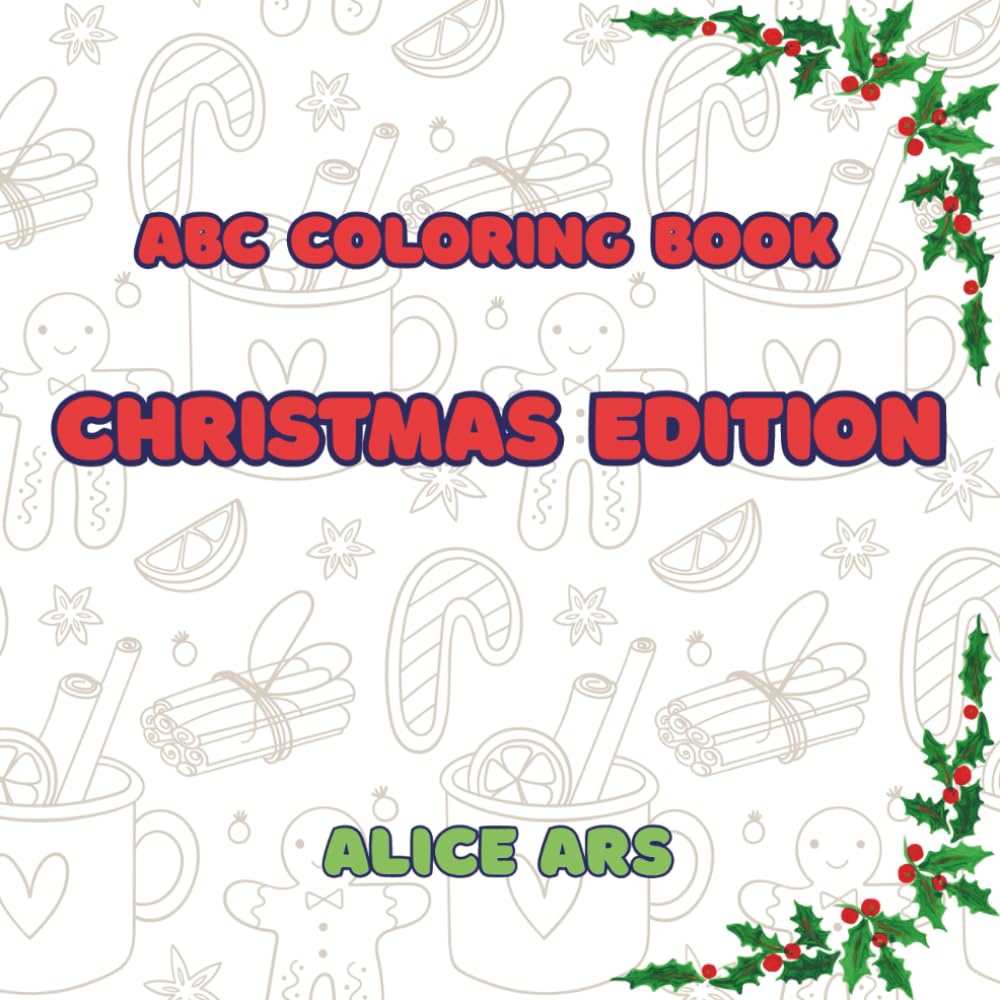 Christmas edition: ABC coloring book