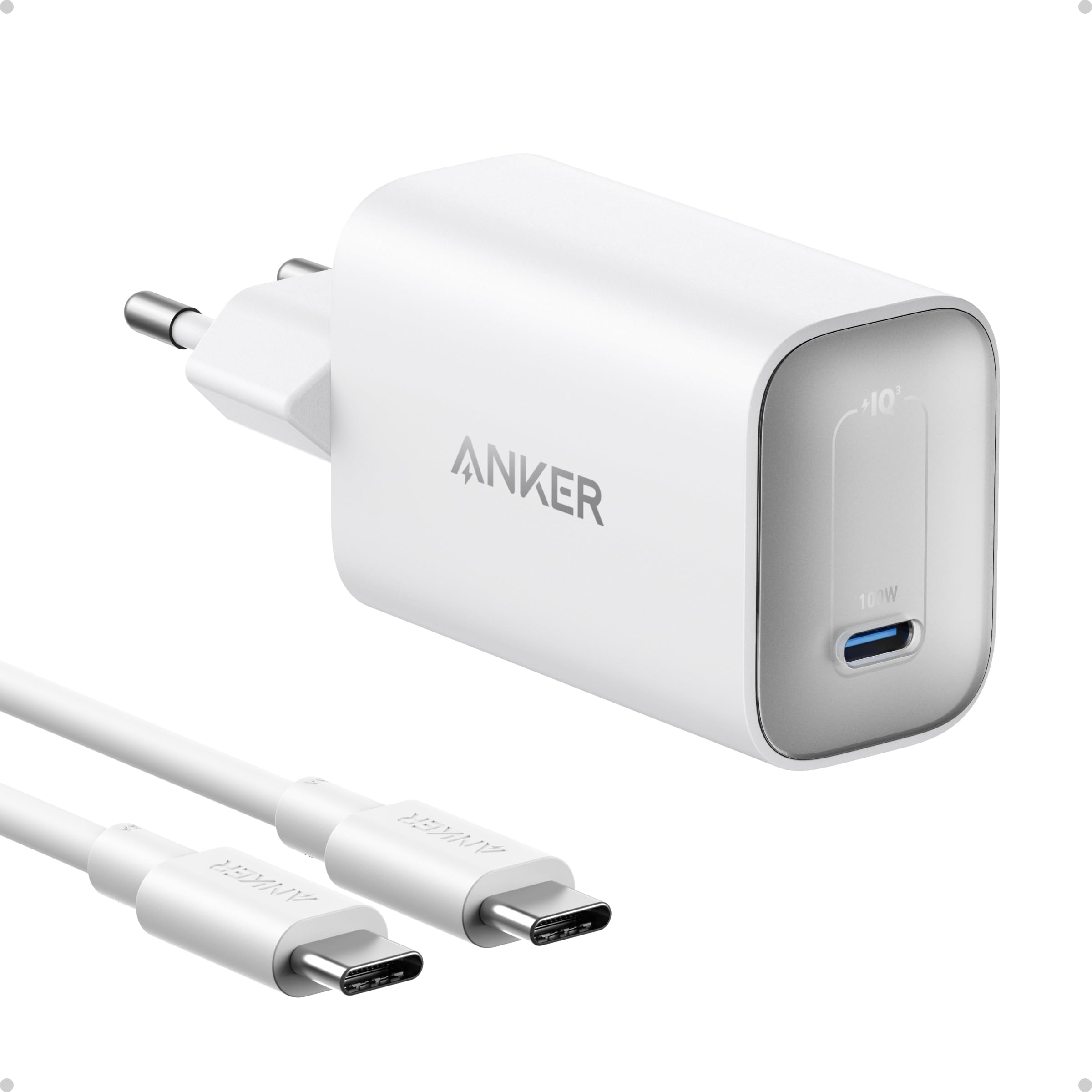 Anker Nano Chargeur USB C Nano 100W (Câble USB C de 1,8 m Inclus)