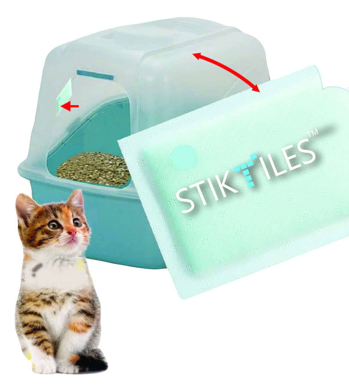 Easy Odor Eliminator StikTiles, Neutralize Pet Odor Instantly - 8 Month Supply