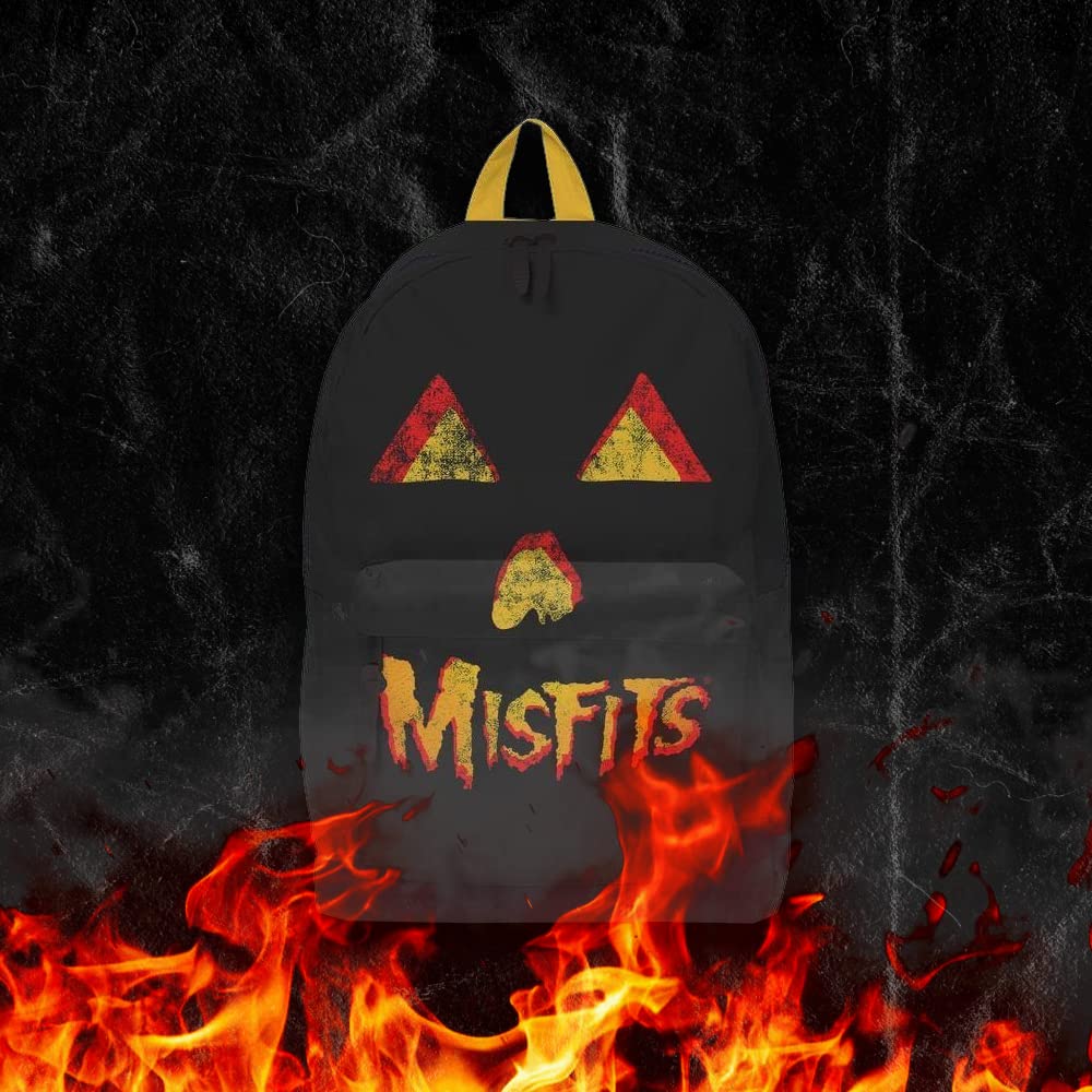 Rocksax Backpack Misfits Pumpkin Rucksack 43cm x 30cm x 15cm - Officially Licensed Merchandise